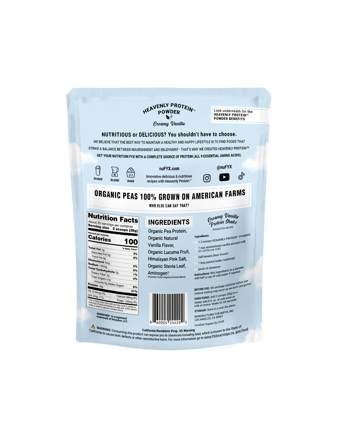 Heavenly Protein Powder - Creamy Vanilla